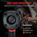 WORKPRO 1/2" Drive Air Impact Wrench & 15 Pcs Impact Bolt Nut Remover Set & 8 Pcs Flex-Head Ratcheting Combination Wrench Set & 6-in-1 Staple Gun