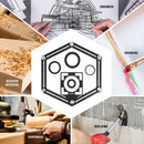 WORKPRO 10" Contour Gauge and 6-Sided Angle Measuring Tool Combo Kit