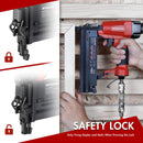 WORKPRO Pneumatic 2 in 1 Brad Nailer with 400pcs Nails/ 300 Pcs Staples