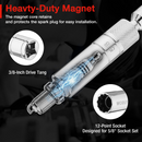 WORKPRO 5/8" Magnetic Swivel Spark Plug With Thin Wall Socket, 3/8" Drive x 4" Total Length