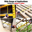 WORKPRO 25FT Tape Measure, 1/8 Fractions, and 1/32 Accuracy Easy Read Measuring Tape, Retractable Nylon Coating Measurement Tape