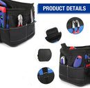 WORKPRO 16-inch Wide Mouth Tool Bag with Water Proof Molded Base