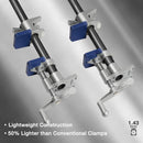 WORKPRO 2 Pcs Pipe Clamps, Aluminum Die-casting Lightweight Tube Clamps for I.D 3/4'' Black Pipe