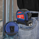 WORKPRO Auto-Lock Tape Measure 25 FT, Tape Measure with Fractions Every 1/8" and 1/32" Accuracy, Quick Read