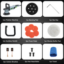 WORKPRO Buffer Polisher, 6-inch 1080W Dual Action Random Orbital Polish Kit