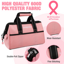 WORKPRO 13-Inch Tool Bag, Pink Soft Cloth Tool Storage Bags - Pink Ribbon