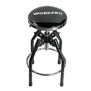 WORKPRO Heavy Duty Adjustable Hydraulic Shop Stool black with innovation, quality, secure, durable, convenient