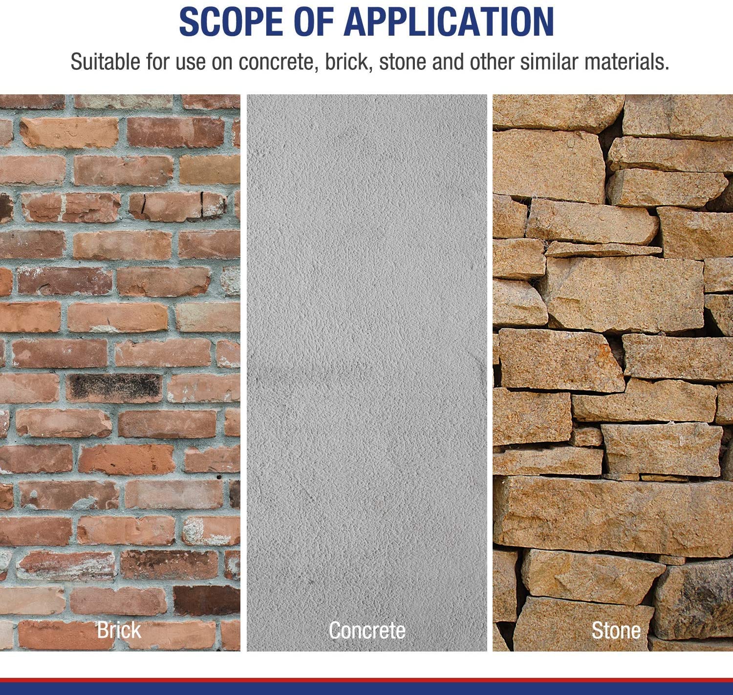 SDS-plus drill bit application for brick, concrete, and stone masonry materials