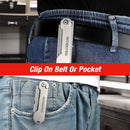 WORKPRO Quick Change Folding Pocket Utility Knife Mini Stainless Steel Folding Knife with Belt Clip
