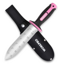WORKPRO Garden Knife with Oxford Sheath, 7" Stainless Steel Blade with Cutting Edge