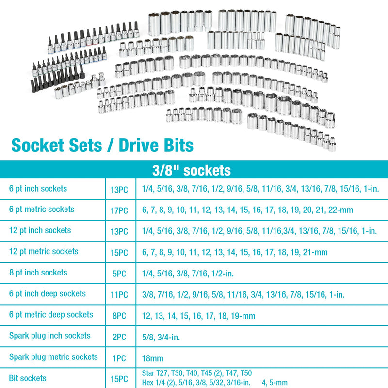 DURATECH 497-Piece Mechanics Tool Set