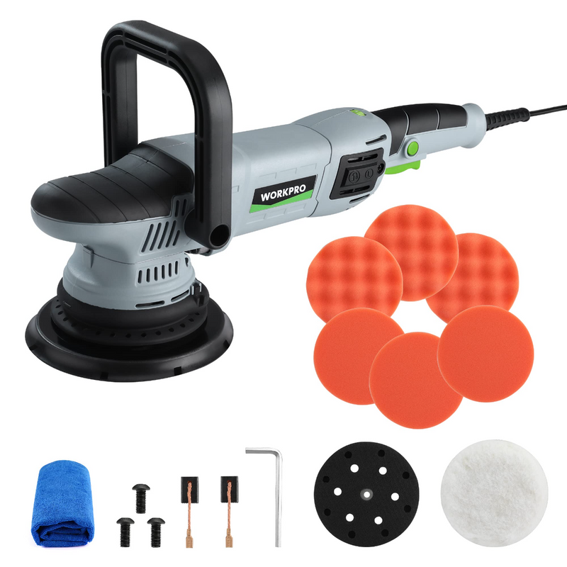 VEVOR 6" Dual Action Polisher & Buffer Kit | 720W, Variable Speed 1900-4600 RPM For Car Detailing