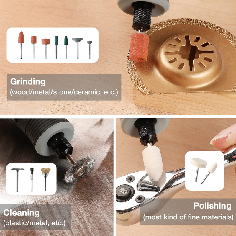 WORKPRO 306 Pcs Rotary Tool Accessories Kit Fits Dremel Rotary Tool