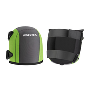Green and gray WORKPRO garden kneepads with foam padding and adjustable straps