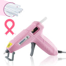 WORKPRO Mini Hot Glue Gun Kit with 20 Pcs Hot Glue Sticks - Pink Ribbon