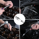 WORKPRO 6 Pcs-9/16-inch, 5/8-inch, 13/16-inch, 14MM Thin Wall Sockets with 4, 6, 11-inch Extensions Magnetic Swivel Spark Plug Socket Set