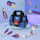 WORKPRO 9 Pcs Kids Junior Tool Set with Tool Bag, Pink/Blue - Pink Ribbon