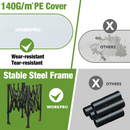 WORKPRO 8'x 6' Portable Walk-in Greenhouse