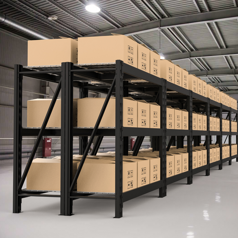WORKPRO 3-Tier Garage Shelving Unit Heavy Duty Metal Storage Rack Height Adjustable Industrial Shelving