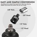 WORKPRO 4 Piece-1/4", 3/8", 1/2" Impact Driver Socket Adapter and Reducer Set, Wrench Conversion Kit