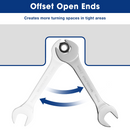 WORKPRO 7 Pcs Metric Super-Thin Wrench Set with Roll-up Organizer Pouch