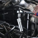 WORKPRO 5/8" Magnetic Swivel Spark Plug With Thin Wall Socket, 3/8" Drive x 4" Total Length